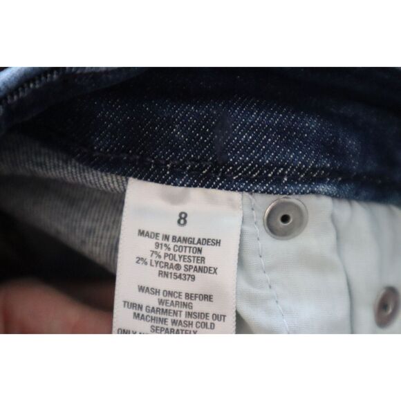 Aéropostale Women Sz 8R Blue Distressed Super High Rise Curvy Denim Jeggings - Picture 5 of 9